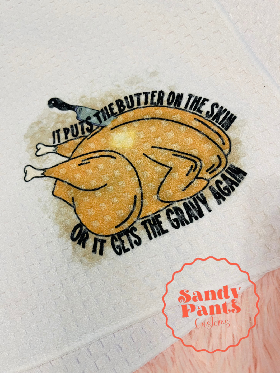 Silence Of The Turkey Dish Towel