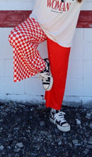 Load image into Gallery viewer, Half/Half Red &amp; Ivory Pants
