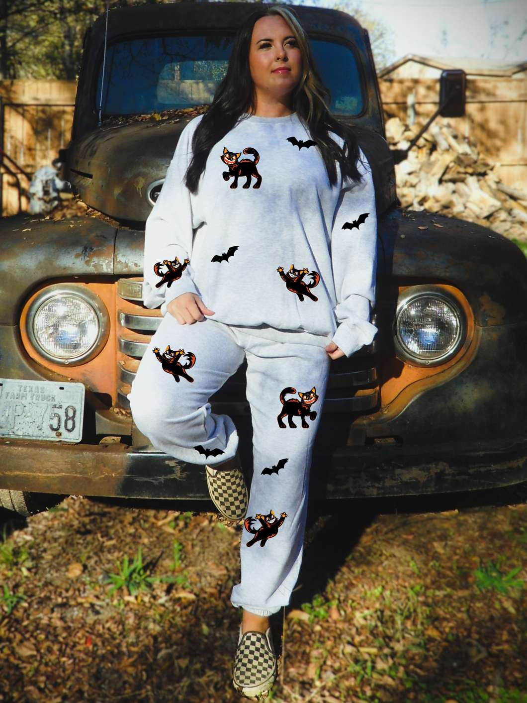 All over Vintage Halloween Joggers