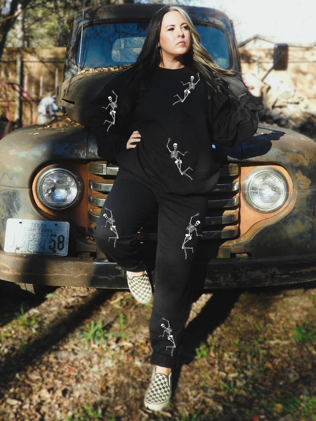 All over Skeleton Joggers